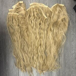 Luxurious Blonde Hair Extension Clip ins